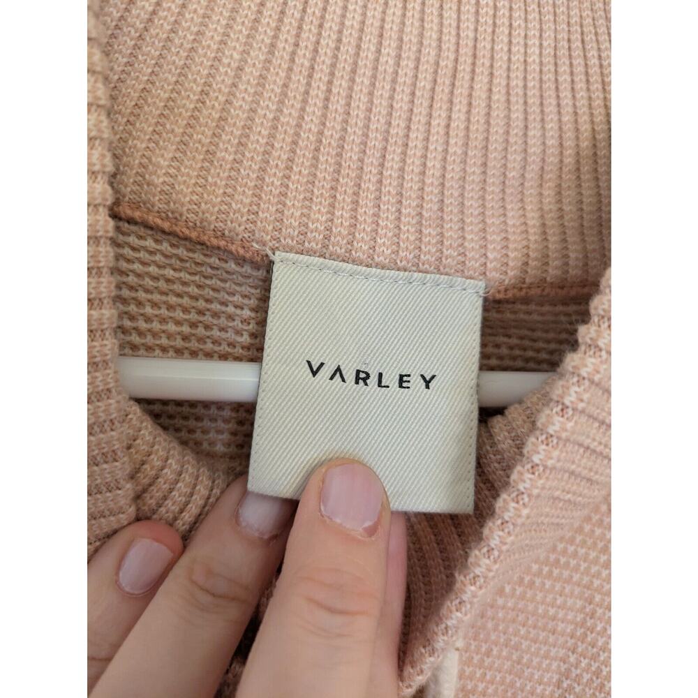 Varley Women's Sweatshirt Funnel Neck Size XS Pink Pullover - Picture 4 of 7